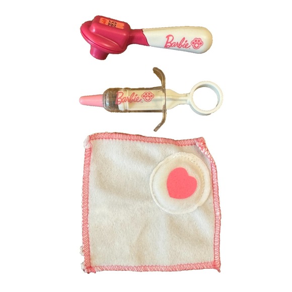 Mattel Other - Barbie Hug N Heal Pet Doctor Kit Lot Vet Replacement Thermometer Syringe Blanket